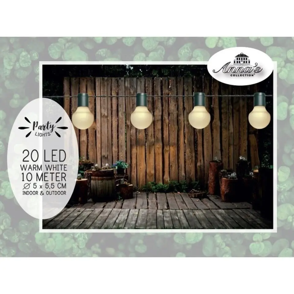 Anna's Collection Lichtsnoer - warm wit - LED - tuin - 10 m