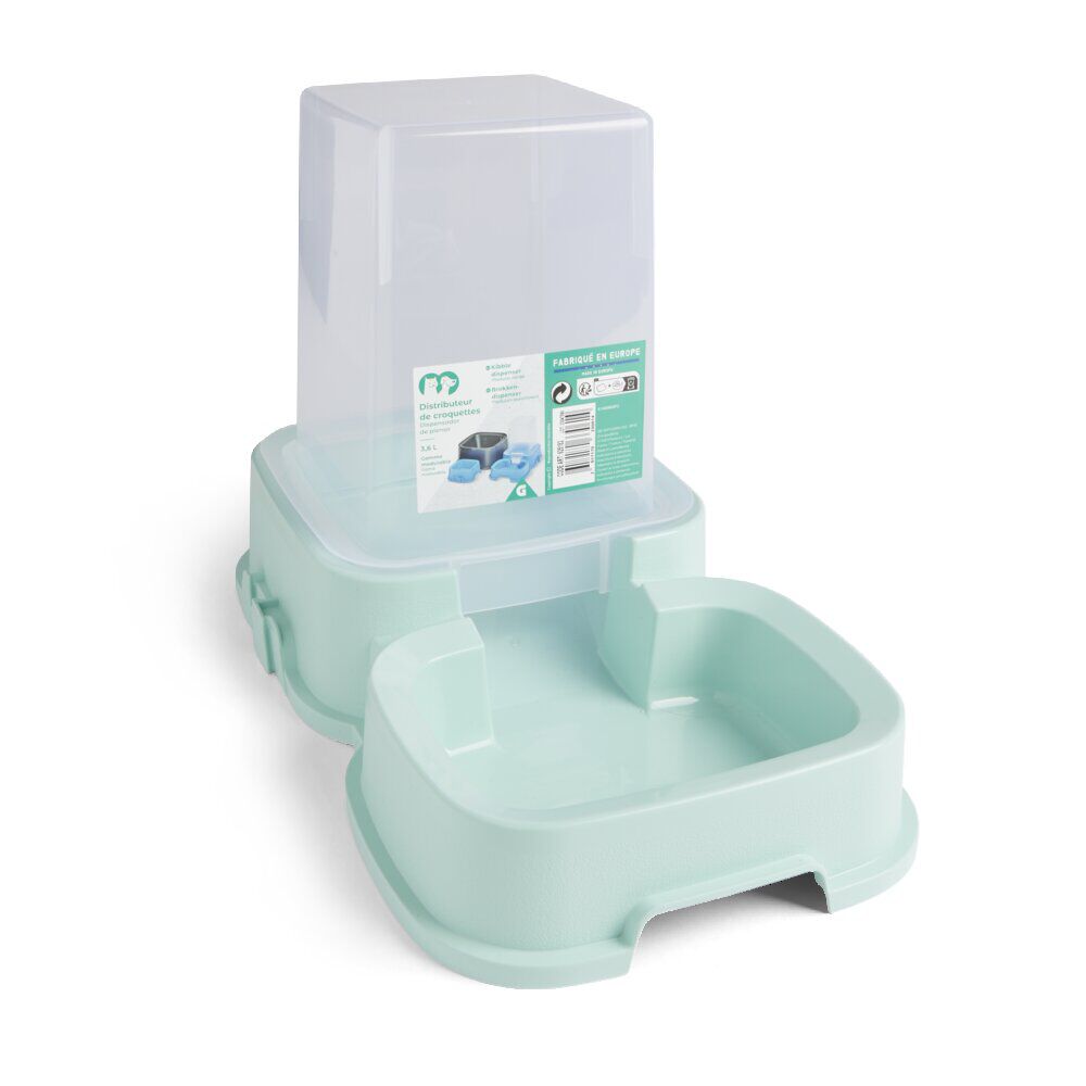 Distributeur de croquettes plastique 3,6L (2 modèles)