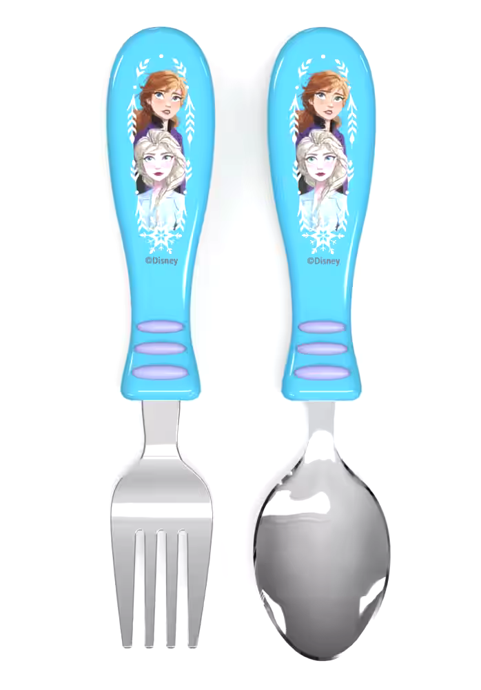Disney Frozen 2 Plastic Flatware Set, BPA-free, 2-pc