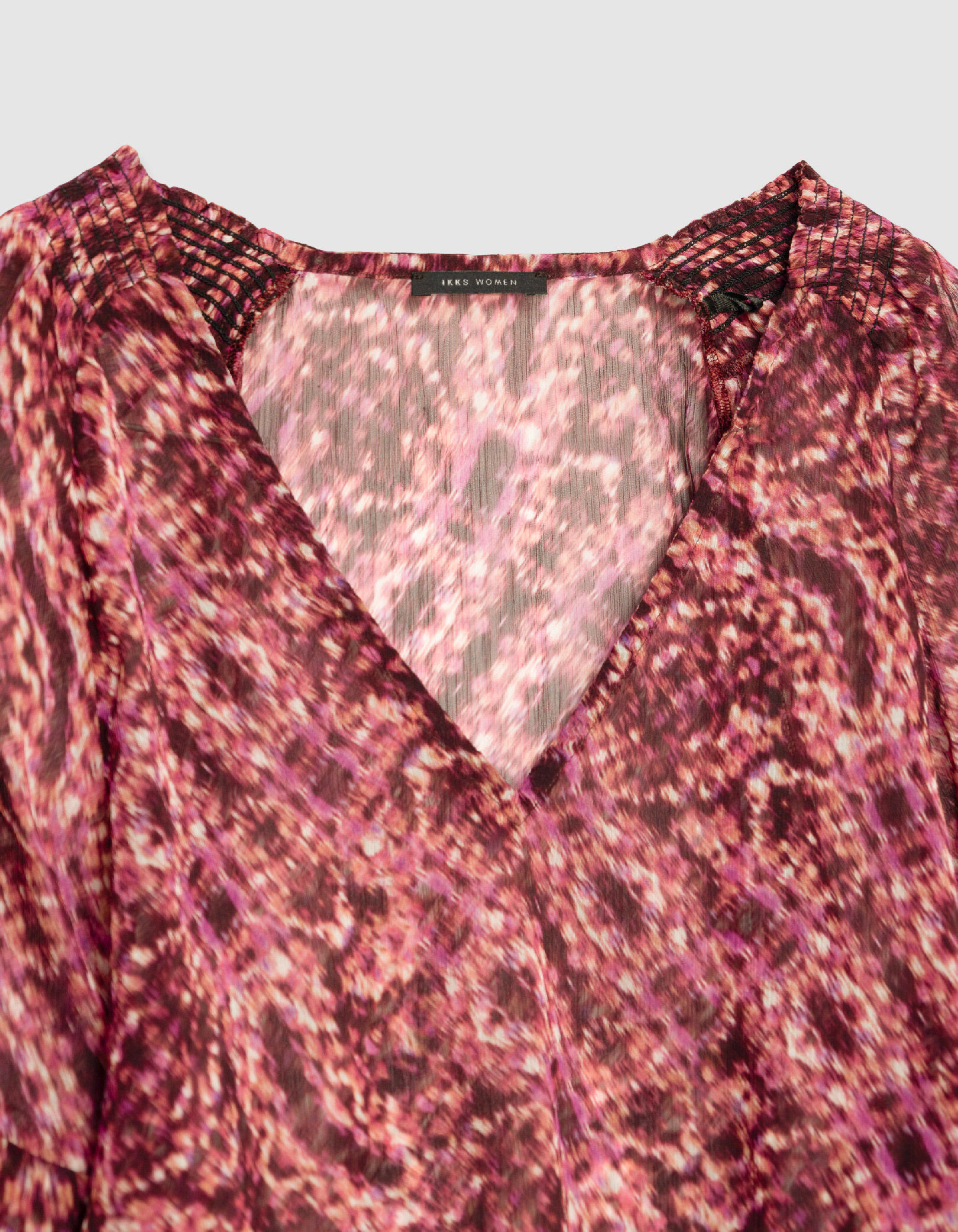 Blouse rose imprimé animalier Femme