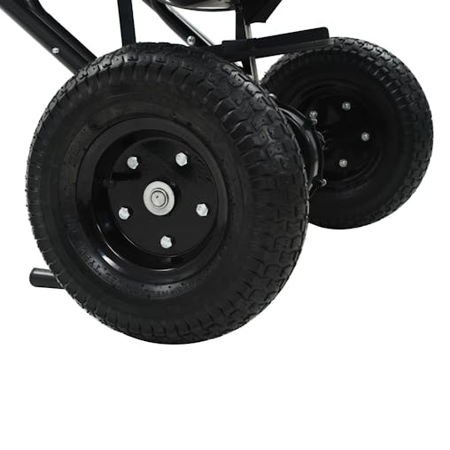 NNEVL Walk Behind Salt Spreader PVC and Steel 106x73x76 cm 45 L