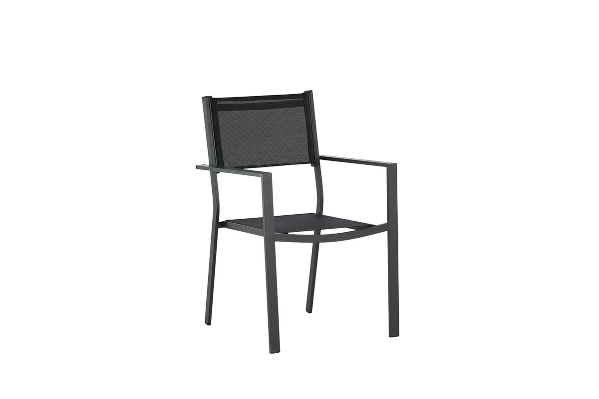 Rebellenclub Tuinstoel Zinia - Set van 2 - Zwart