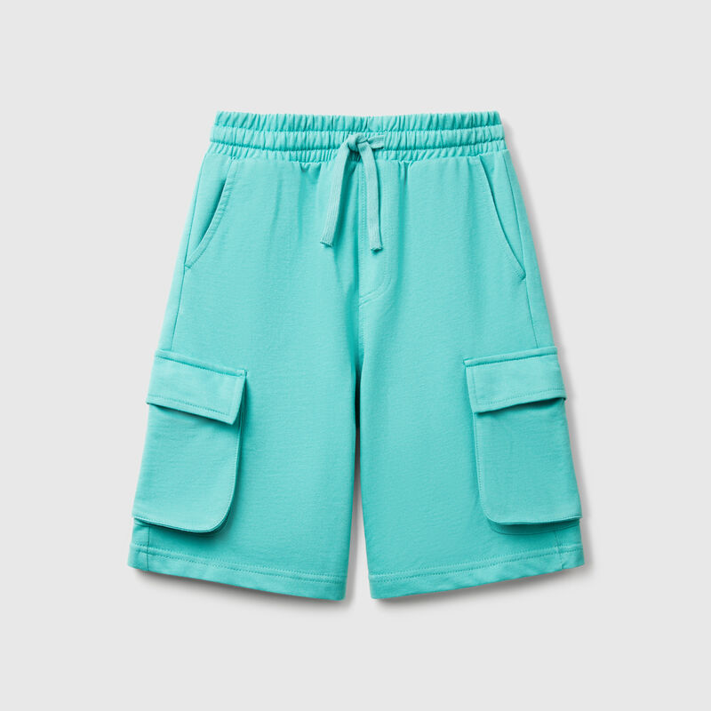 Cargo shorts in light sweat fabric
