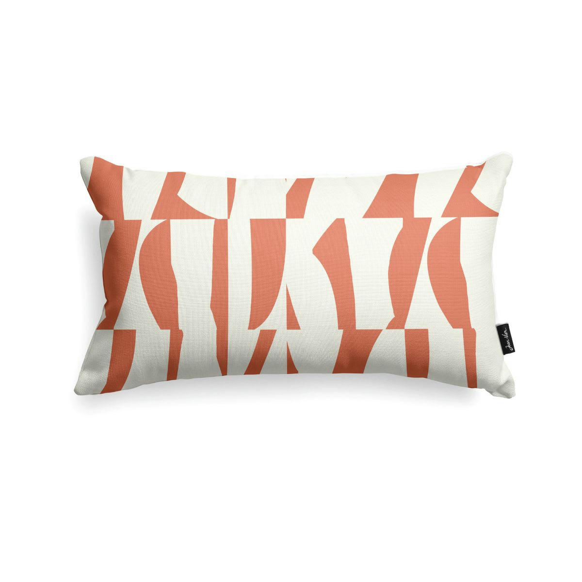 - Housse de coussin coton Orange Festa 25x45 cm
