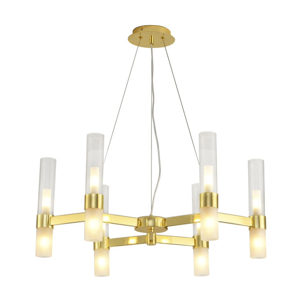 Lampa wisząca CANDELA-6 złota 70 cm