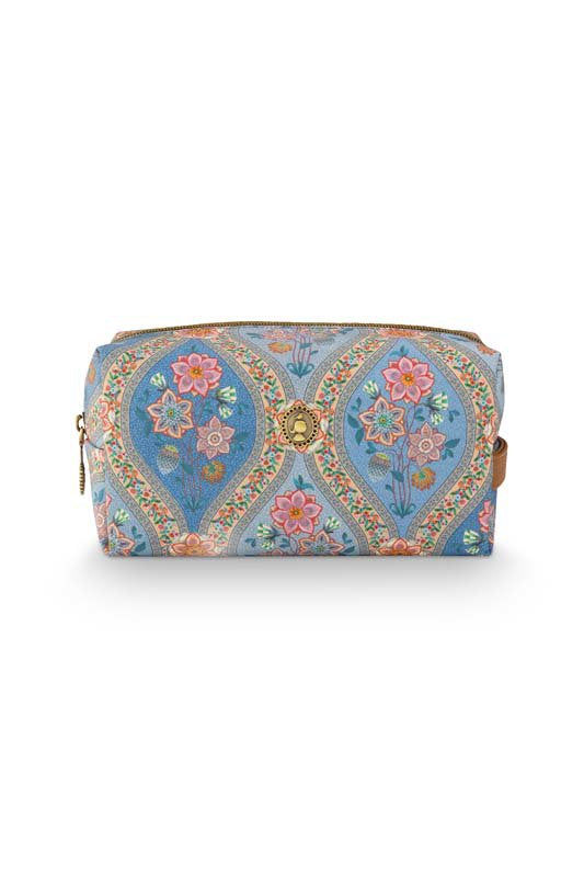 Pip Studio - Coco Make-up Tasje Dames - Ornamento - Blauw - 21.5x10x10.5cm