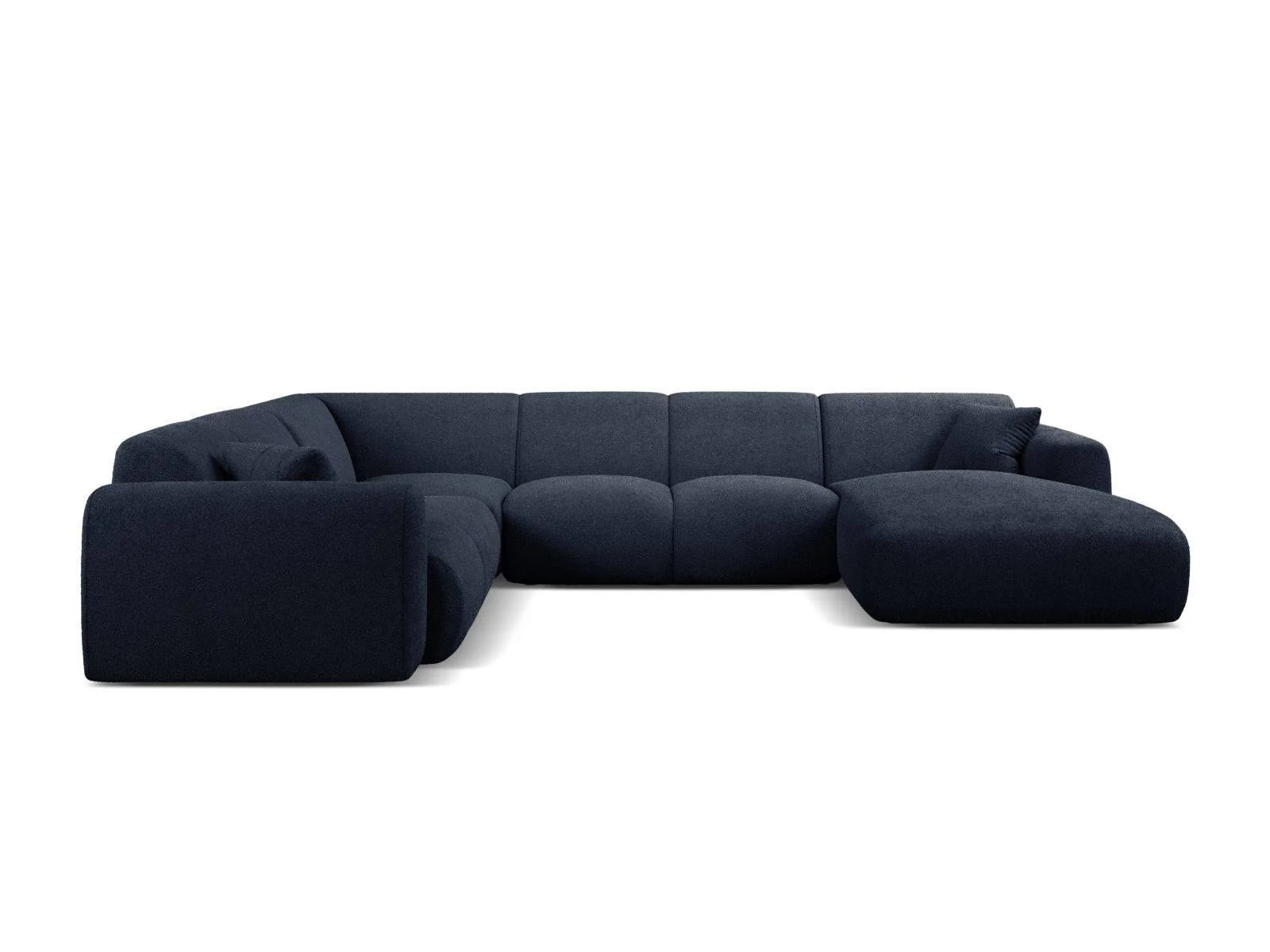 Modulaire hoekbank Molino links bouclé