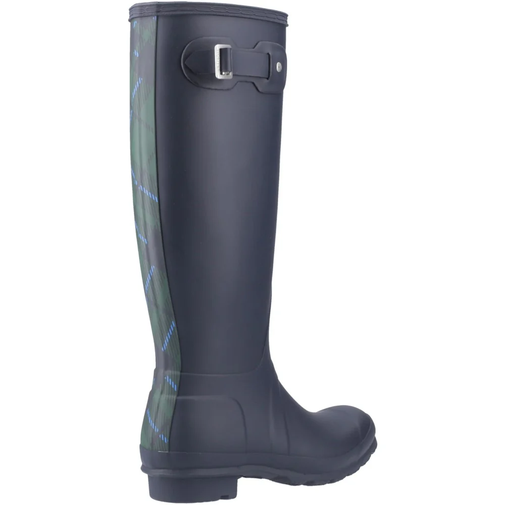 Hunter Original Tall Tartan Back Strap Wellington