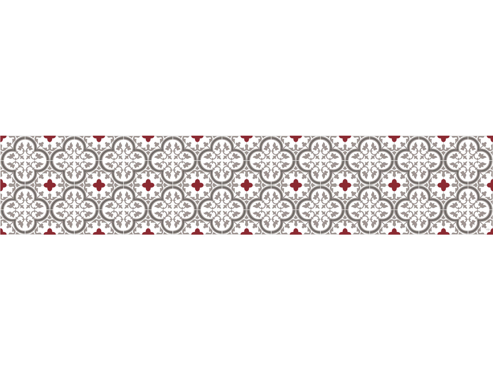 - Crédence adhésive tuileries rouge 40cmx2m