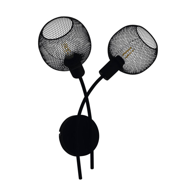 Applique murale Wrington noire 1 E14 2 x 40 W EGLO