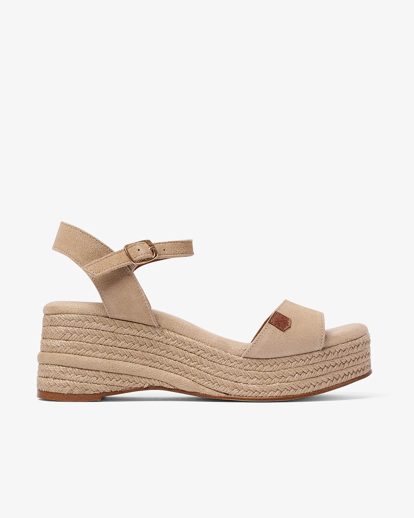 Cuña Meri Serraje Beige