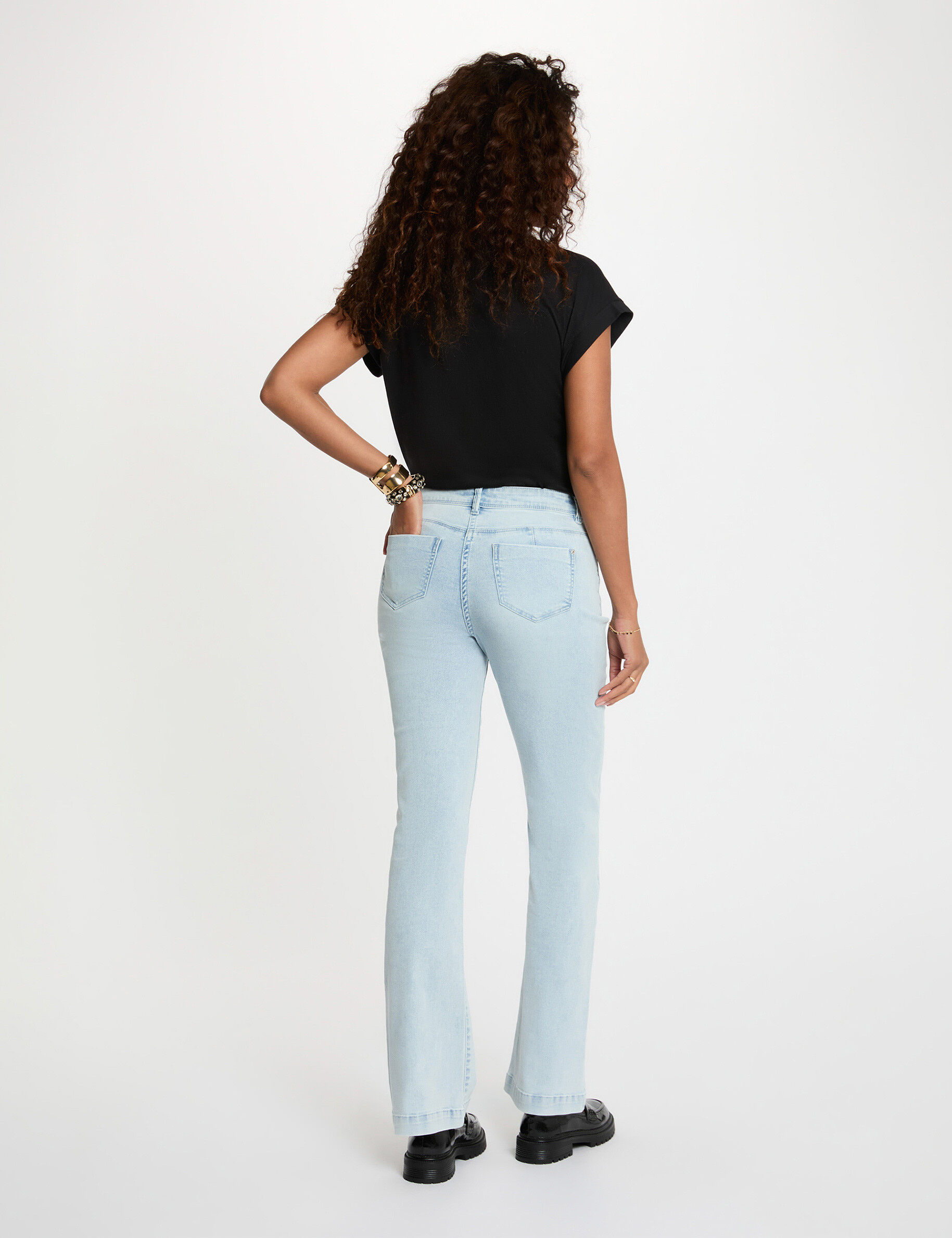 Bootcut Jeans Bleach Denim Women