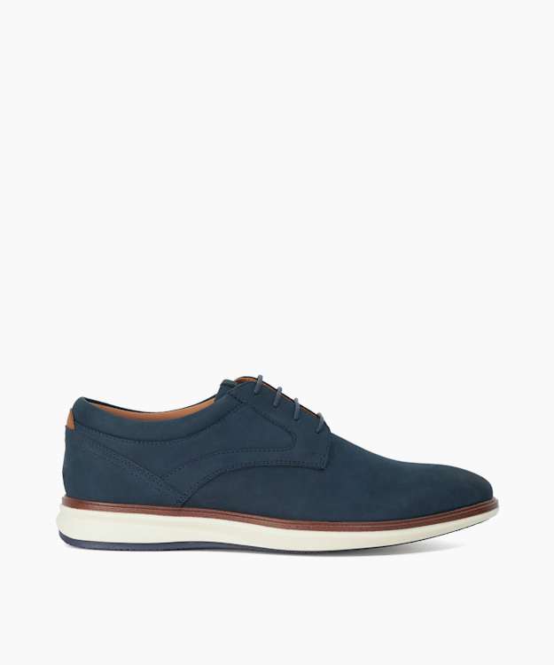 Brydon Navy - Leather Lace-Up Hybrid Shoes