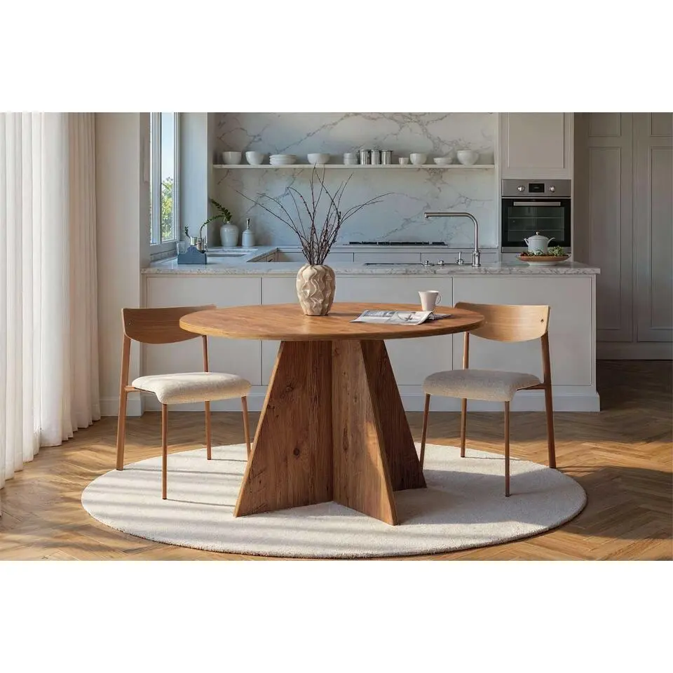 Ronde eettafel Virella - &Oslash;120x75cm - Atlantic Pine
