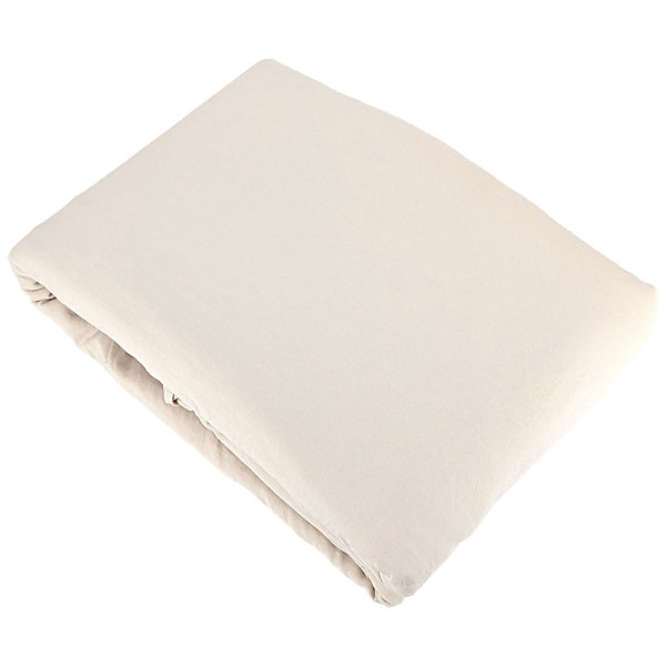 Parure 260x240 cm MILA polyester micro lavée marron sable 3 pièces