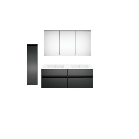 Badmöbel-Set »twenty one«, 5-teilig, Waschbecken BxHxT: 122 x 1,5 x 51 cm, montiert