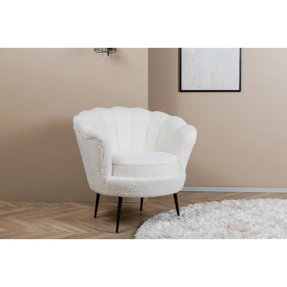 Svea - Rano fauteuil - teddy - wit