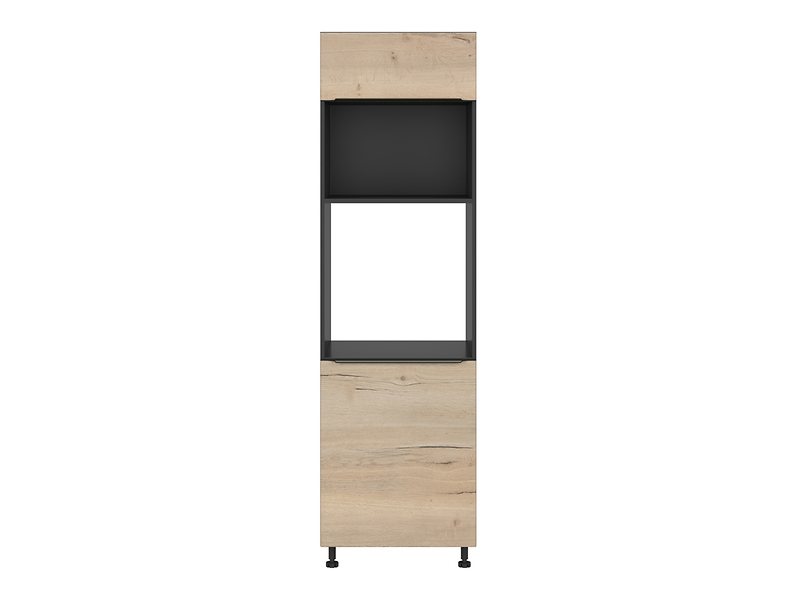 Szafka pod zabudowę piekarnika Sole L6 60 cm prawa dąb halifax natura