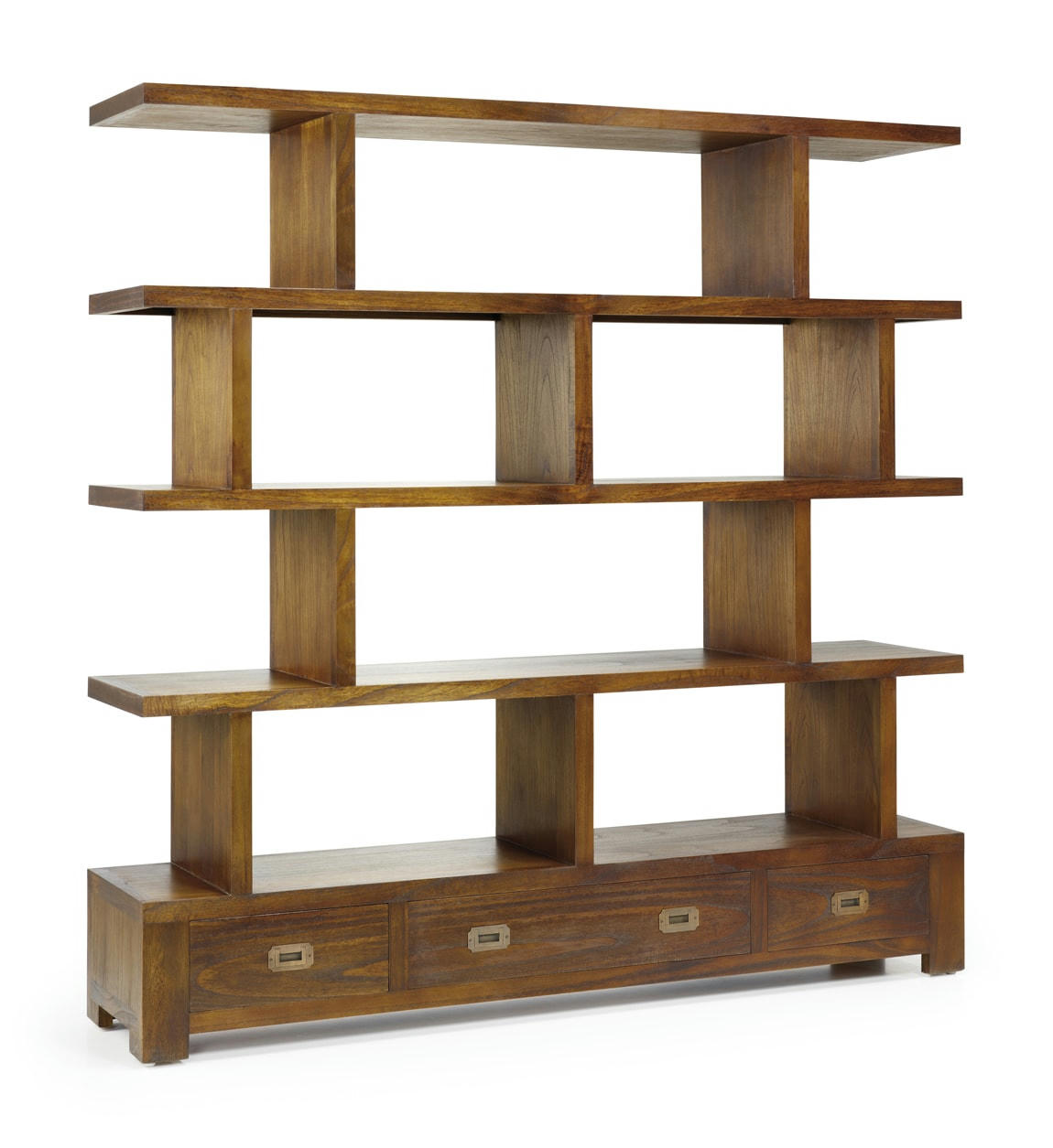 STAR - Bibliothèque en bois marron, H 160 cm