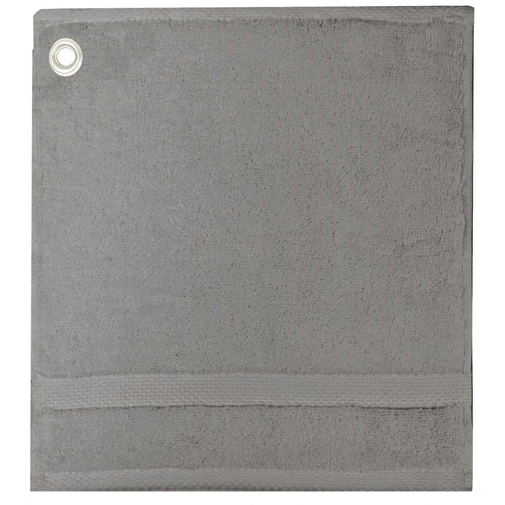 - Carre avec oeillet  pur coton gris 30x30
