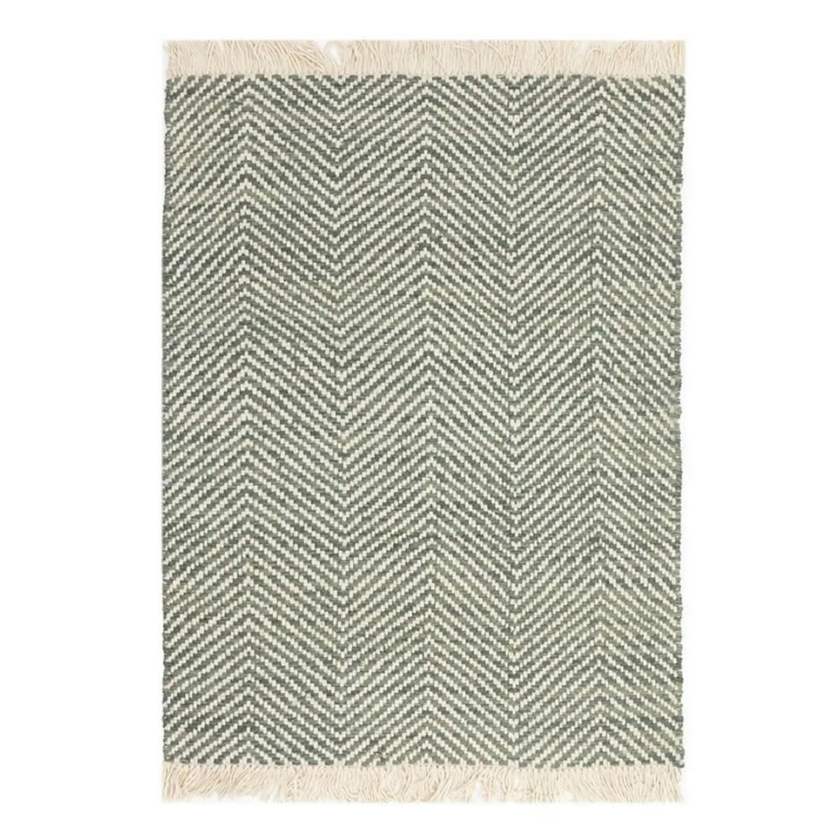 VIGA - Tapis de salon en jute vert 160x230 cm