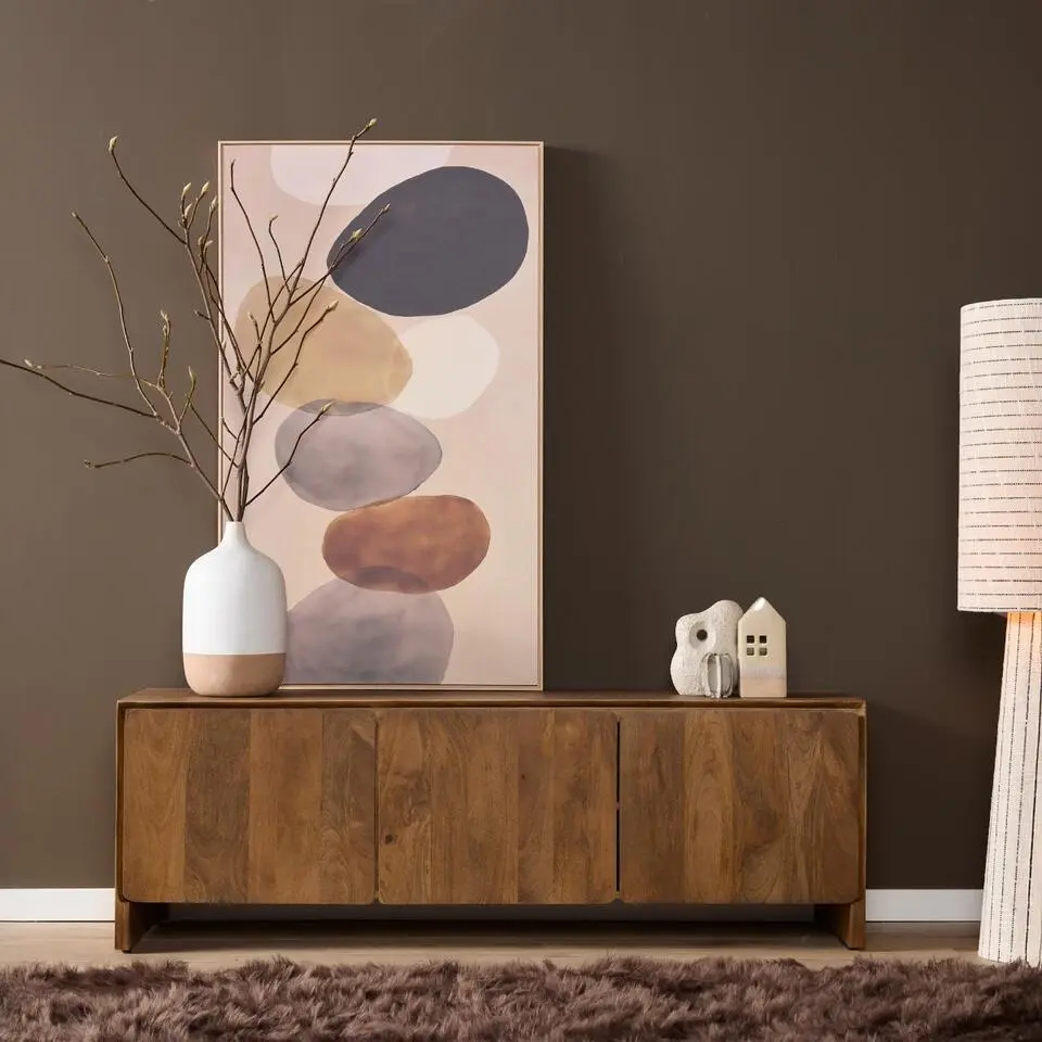 Tv-meubel Naturel Hout - 150x40x50cm - Tense