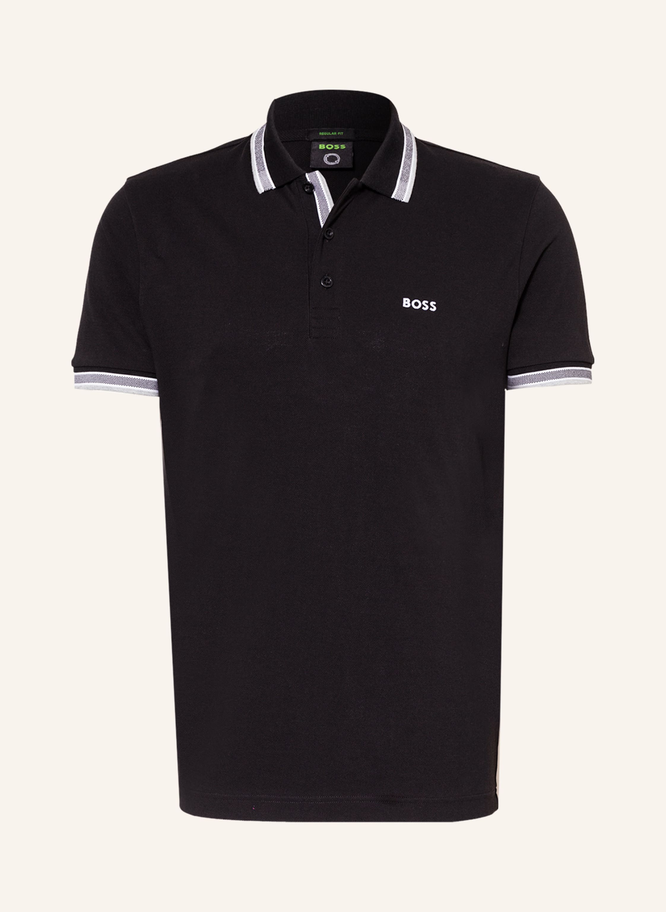 BOSS Piqué-Poloshirt PADDY CURVED Regular Fit