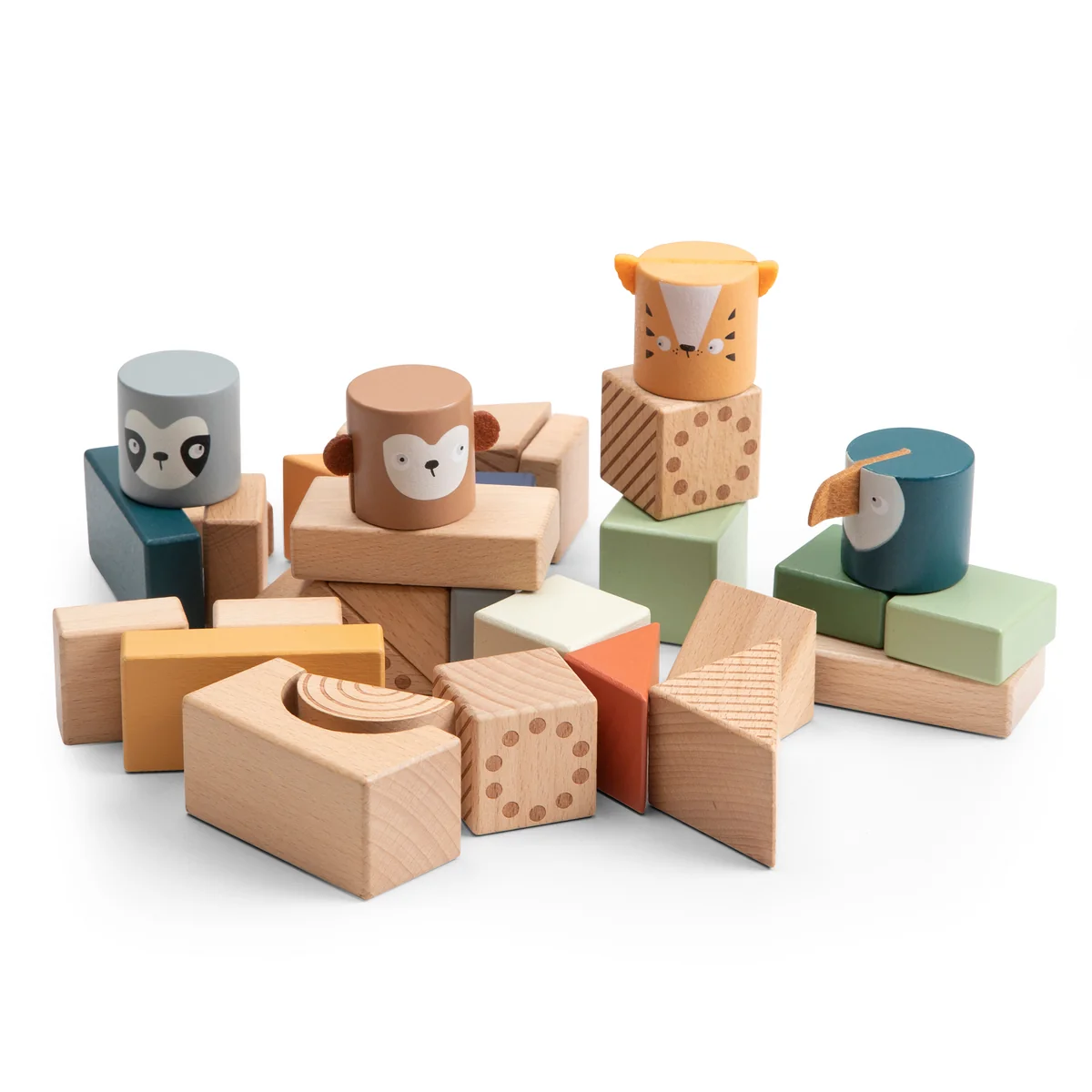 Sebra - Entdeckerbausteine Holz, Wildlife animals