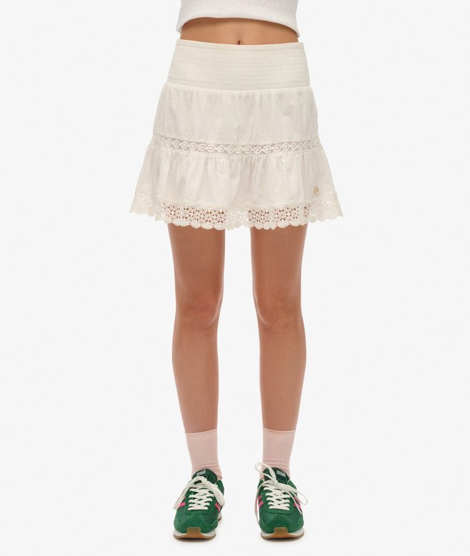 Ibiza Lace Mix Mini Skirt