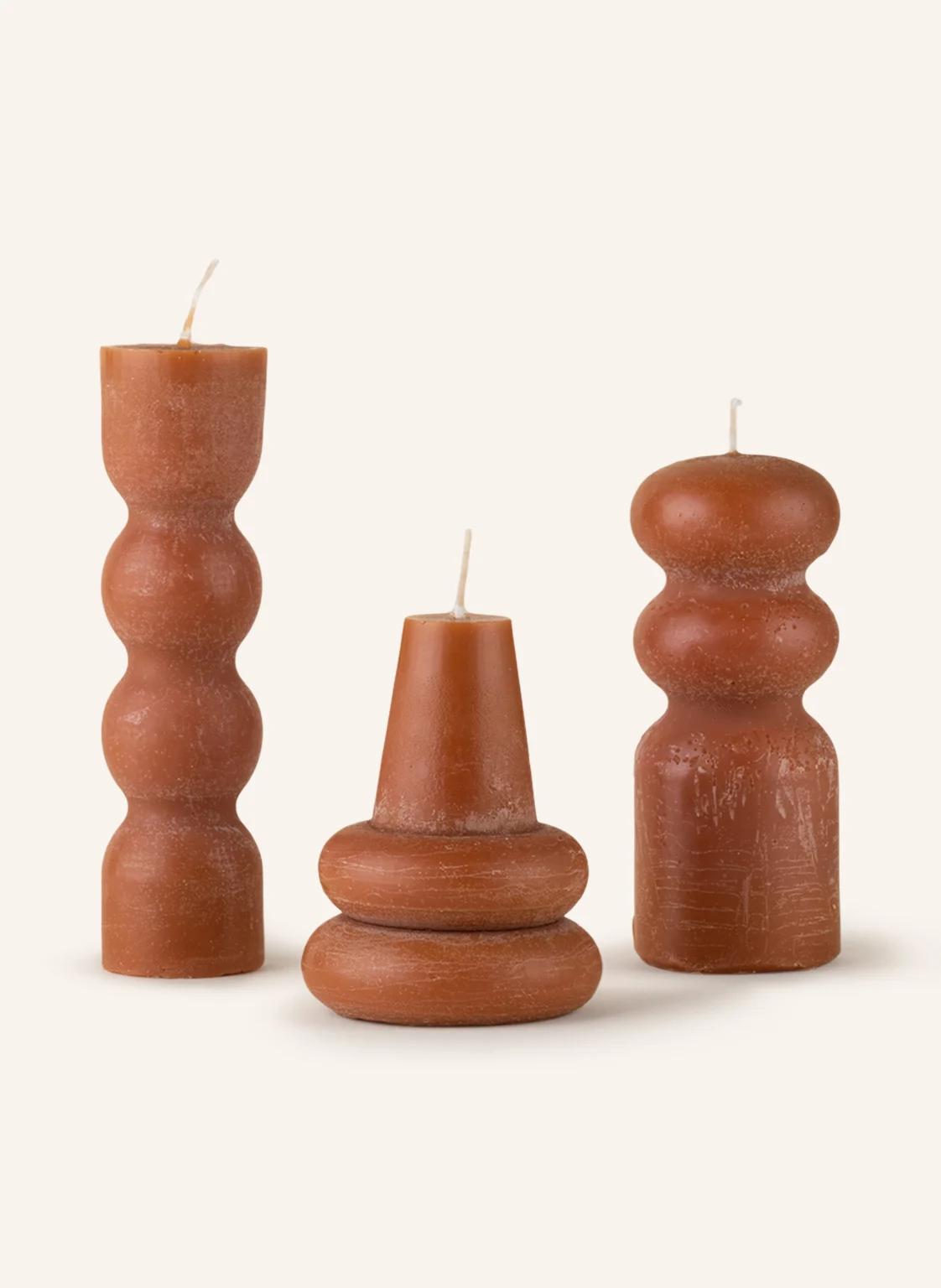 Ferm LIVING 3er-Set Kerzen TORNO