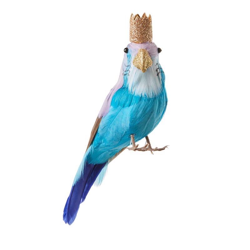 Australiana Feather Bird Budgie Blue Tree Topper