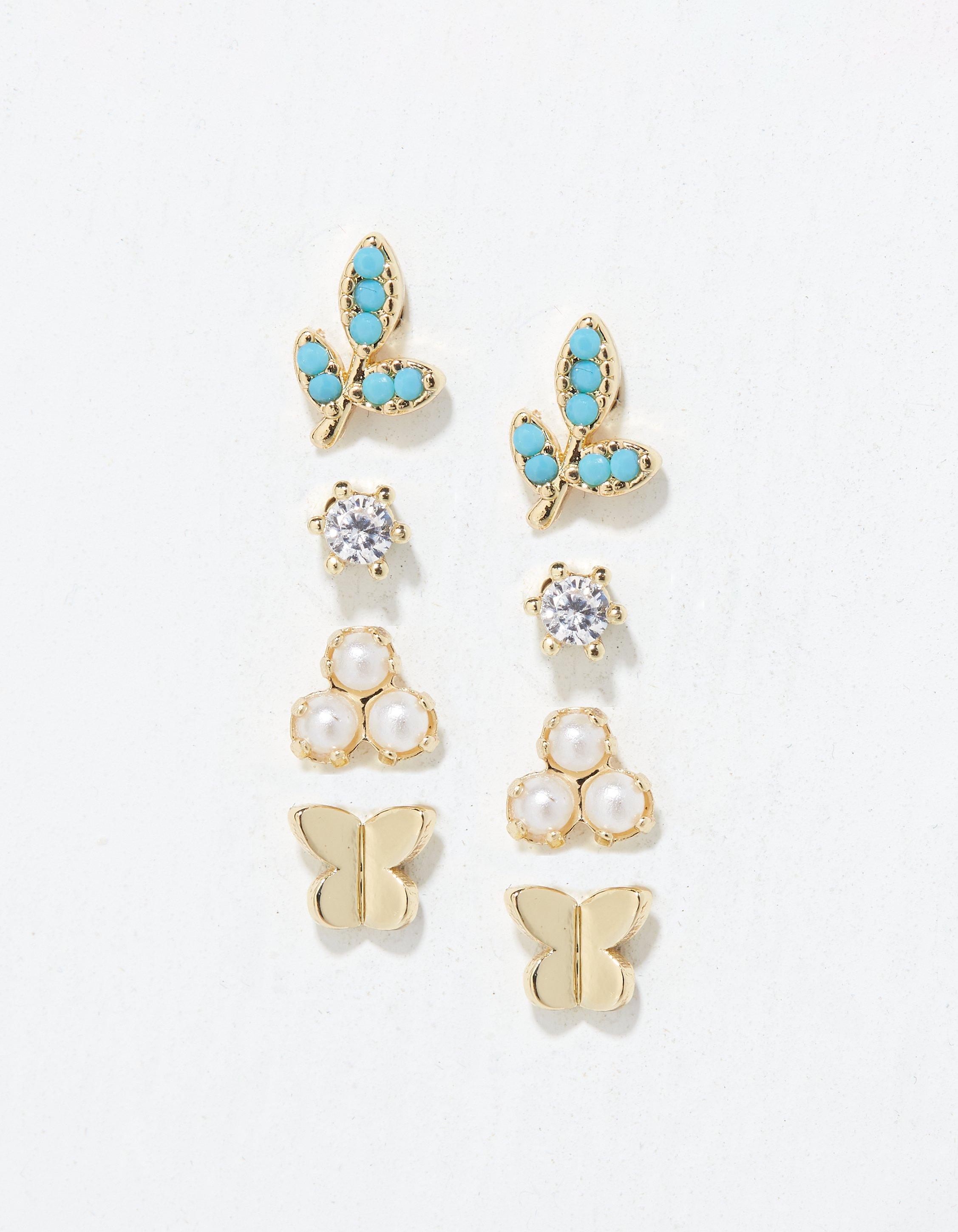 Multi Pack Leaf Earrings