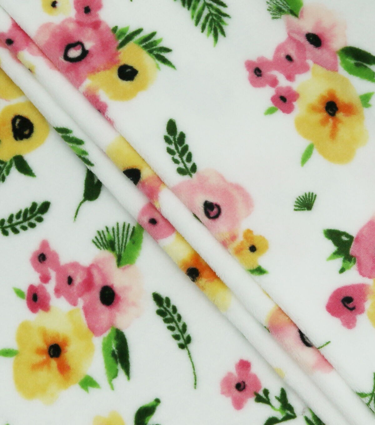 Spring Floral Sew Lush Fleece Fabric