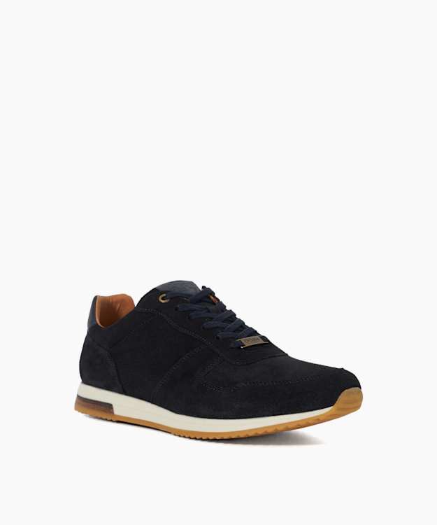 Trilogy Navy - Wide Fit Lace-Up Runner Trainers
