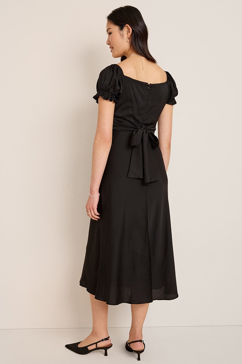 Sue Satin Midi Dress