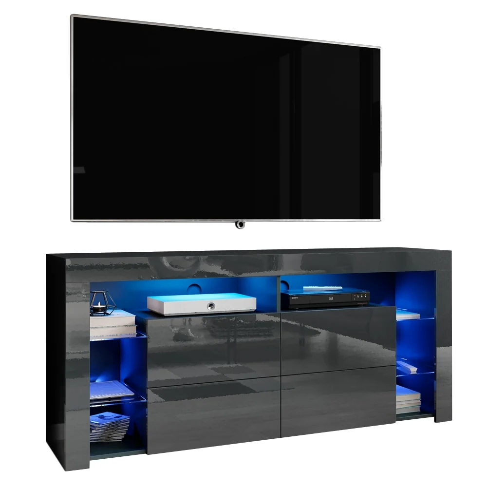 Meble Furniture Minelli Modern 61-inch Glossy TV Stand