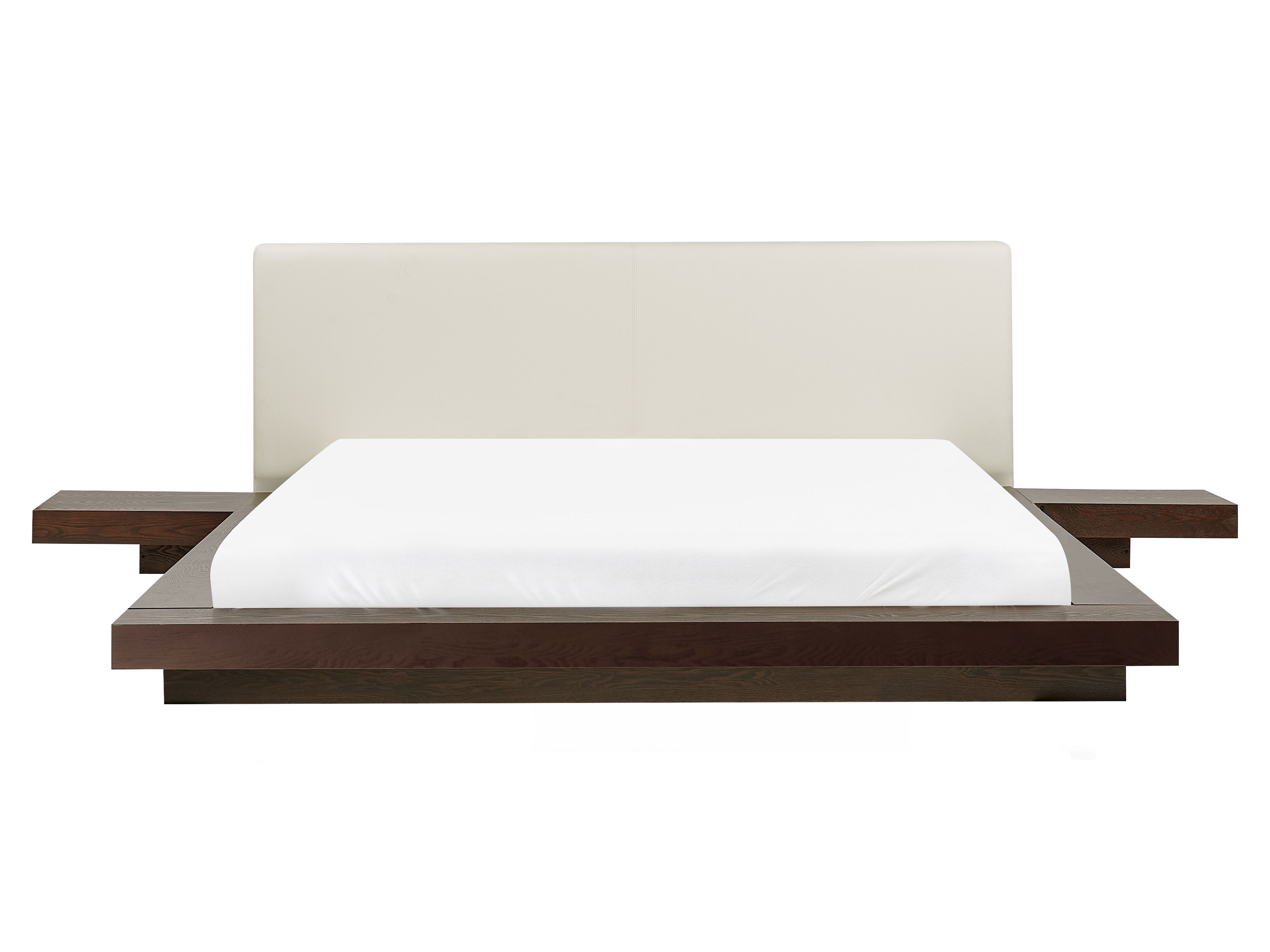Bed ZEN 160 x 200 cm (EU King Size) Dark Ash Wood
