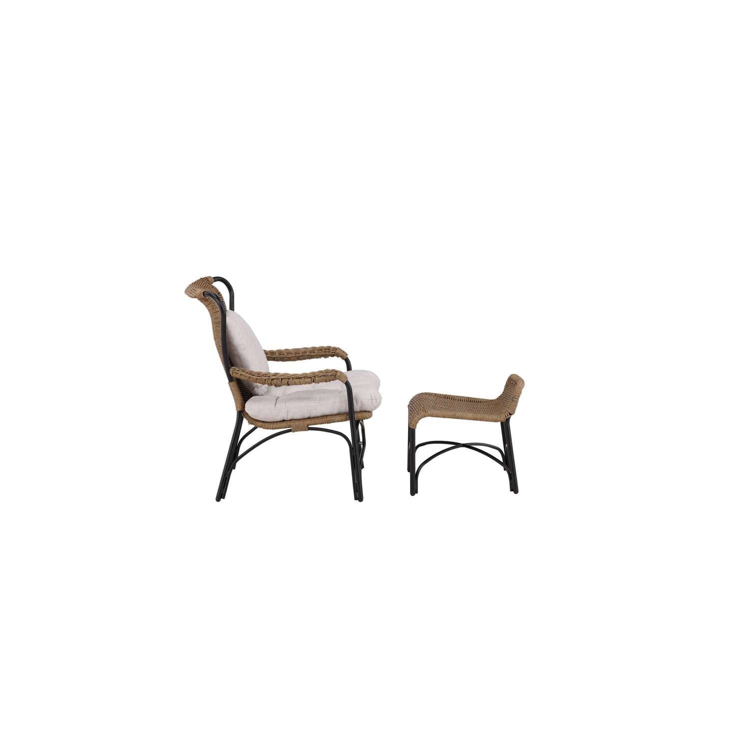 Venture Home Loreto Loungestoel 87,5 x 98,5 x 120 - Zwart