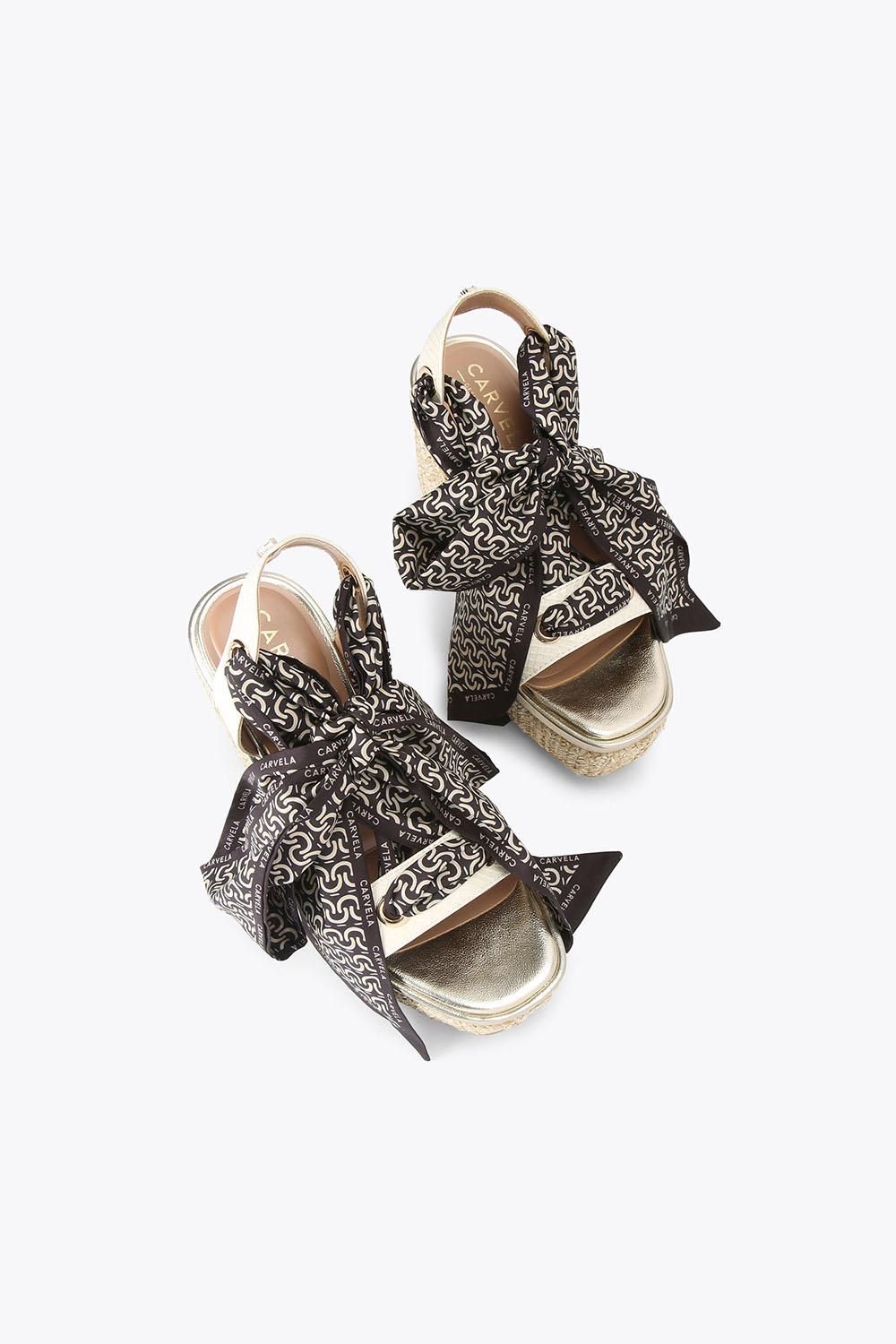 Carvela Sorrento Scarf Wedge' Sandals