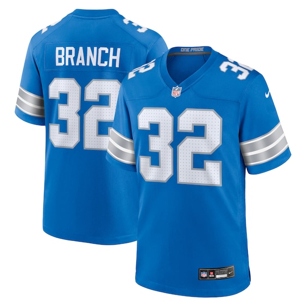 Brian Branch Detroit Lions Nike Game Jersey - Blue/Black