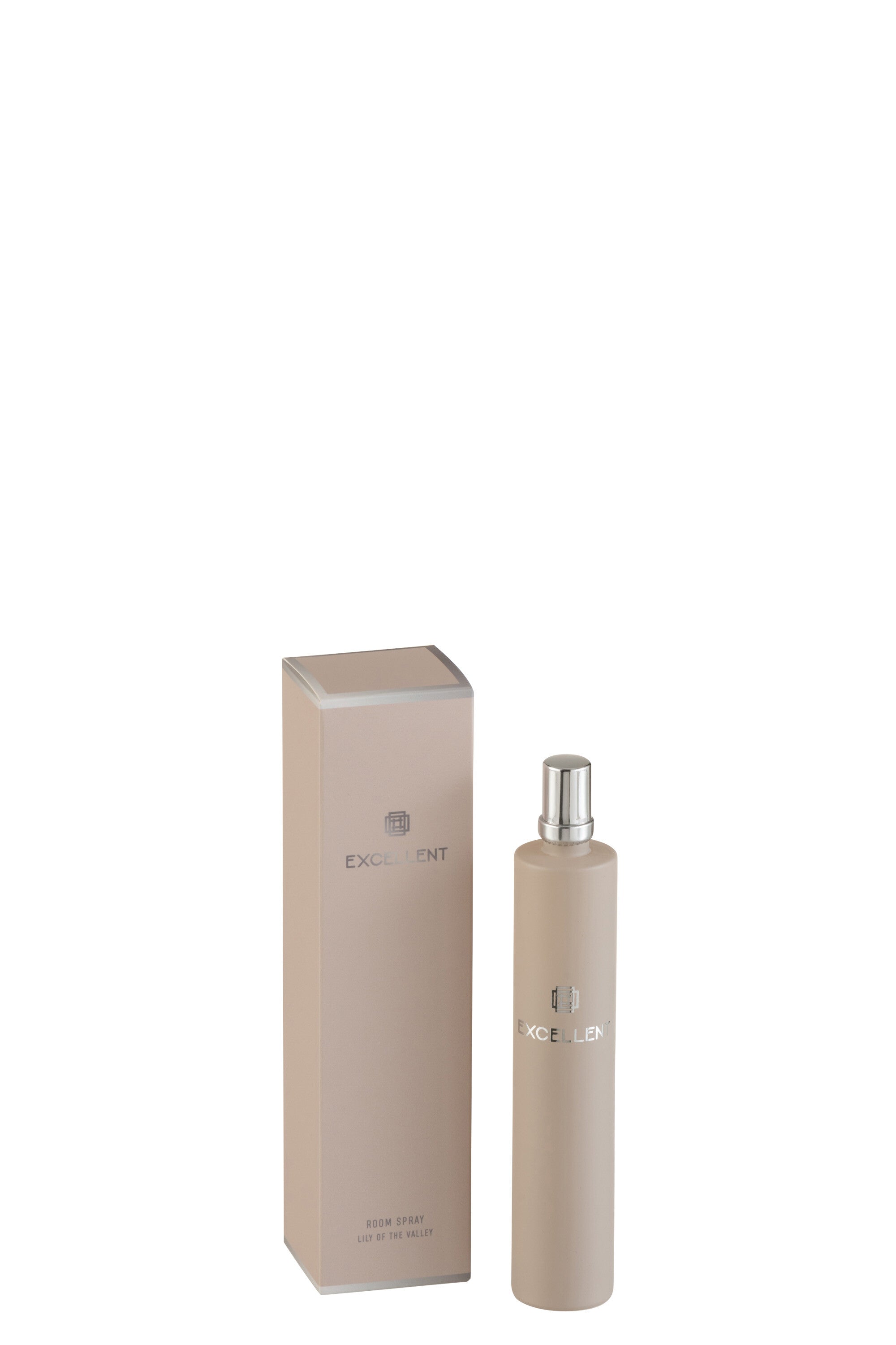 J-Line huisparfum Excellent - Lily of the Vally - glas - beige