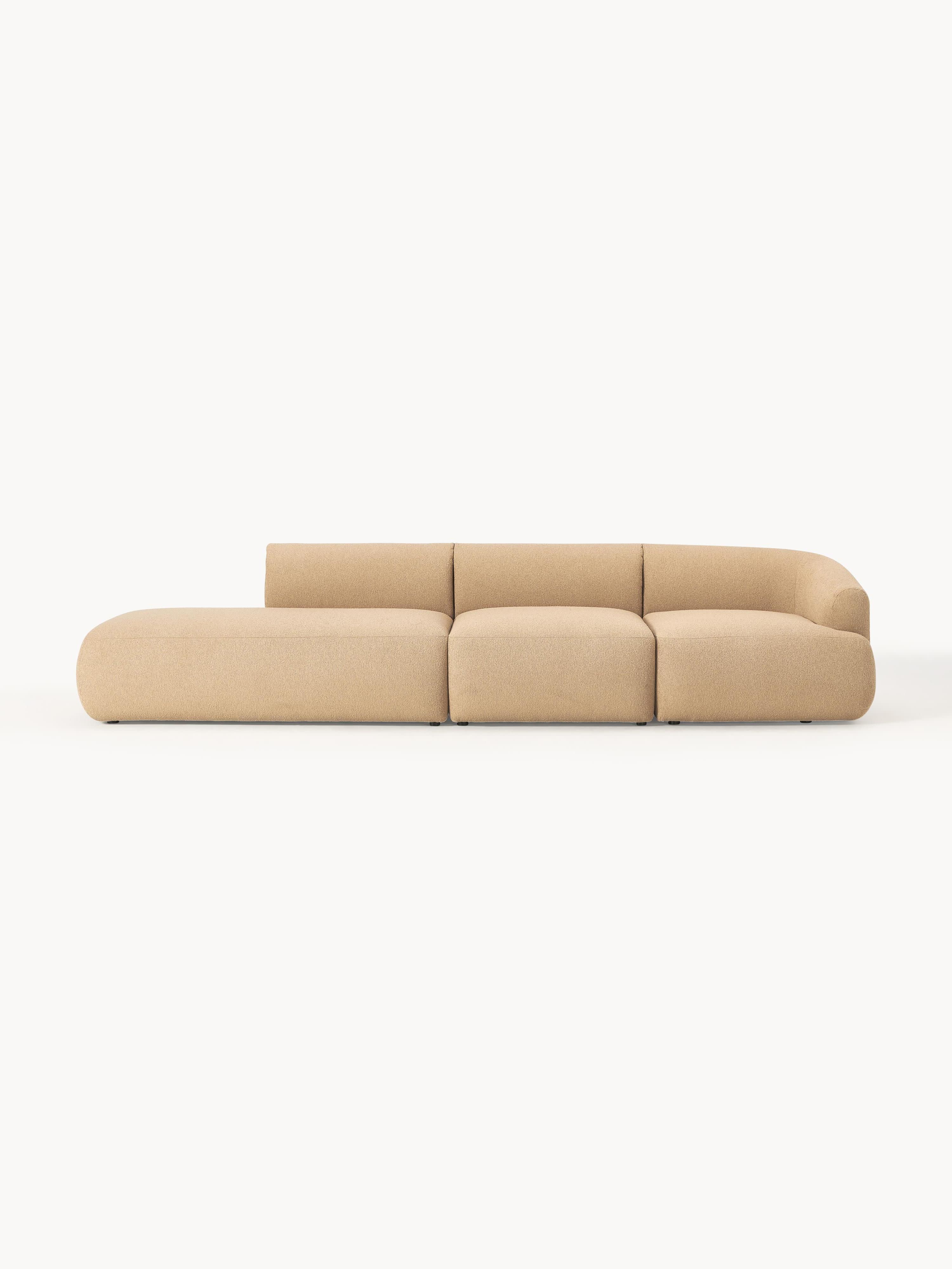 Modulare XL-Ottomane Sofia aus Bouclé
