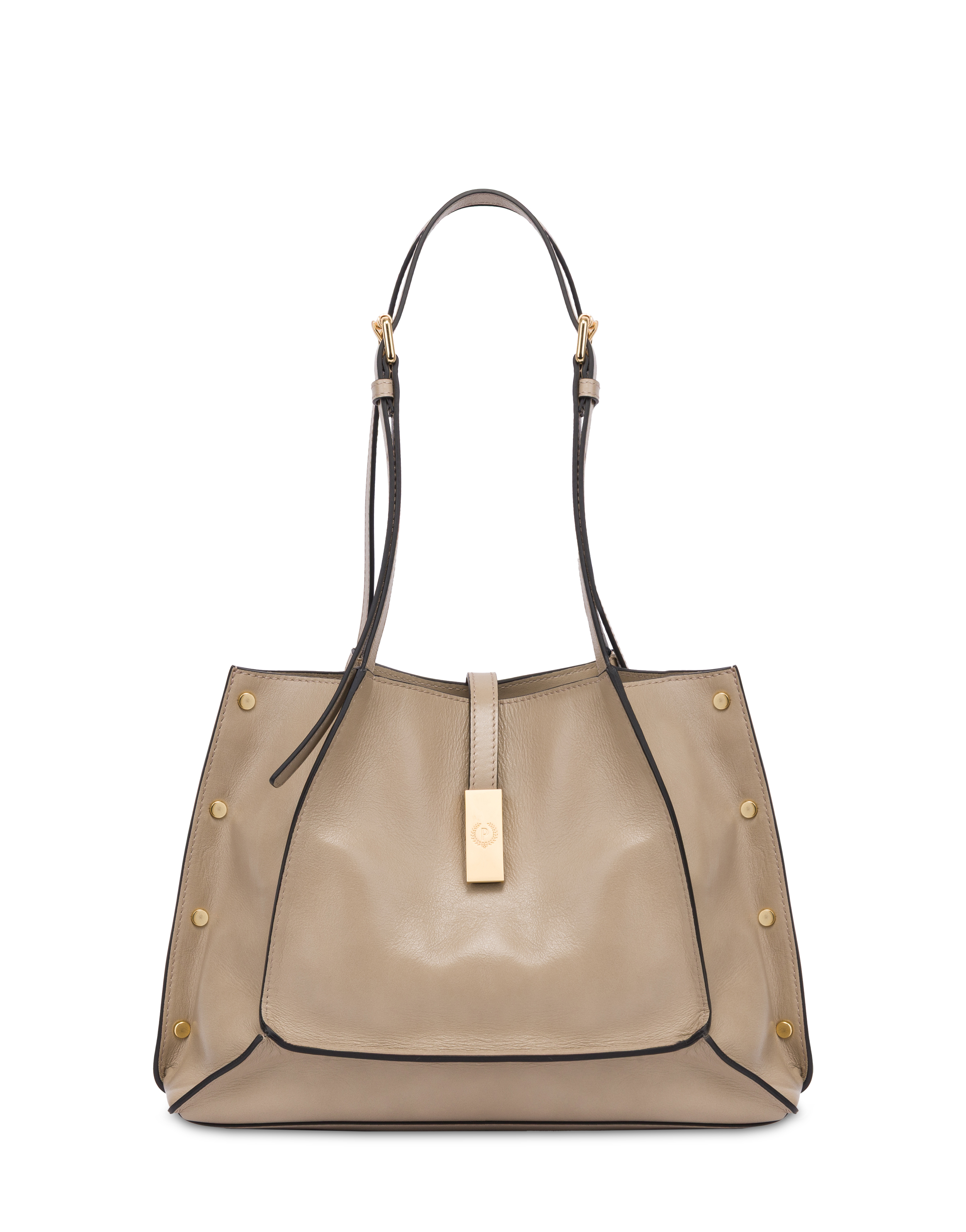 Borsa Shopping Austin Small In Vitello Taupe