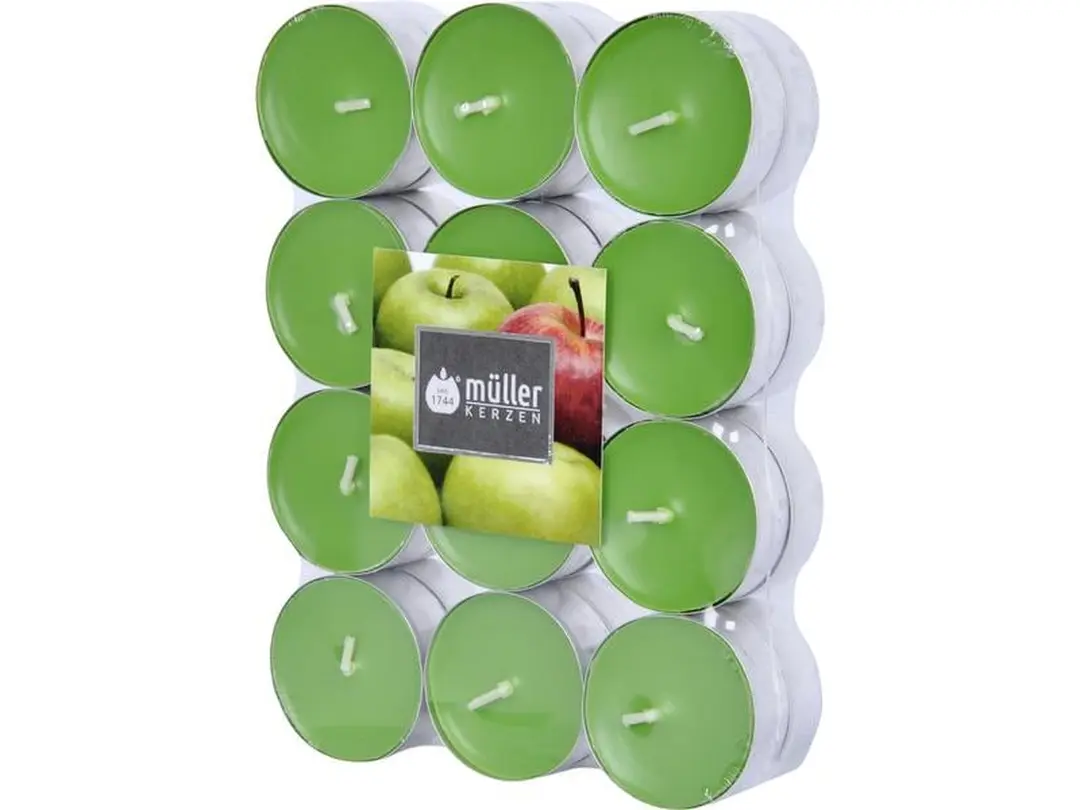Teelicht 24er-Set Juicy Apple