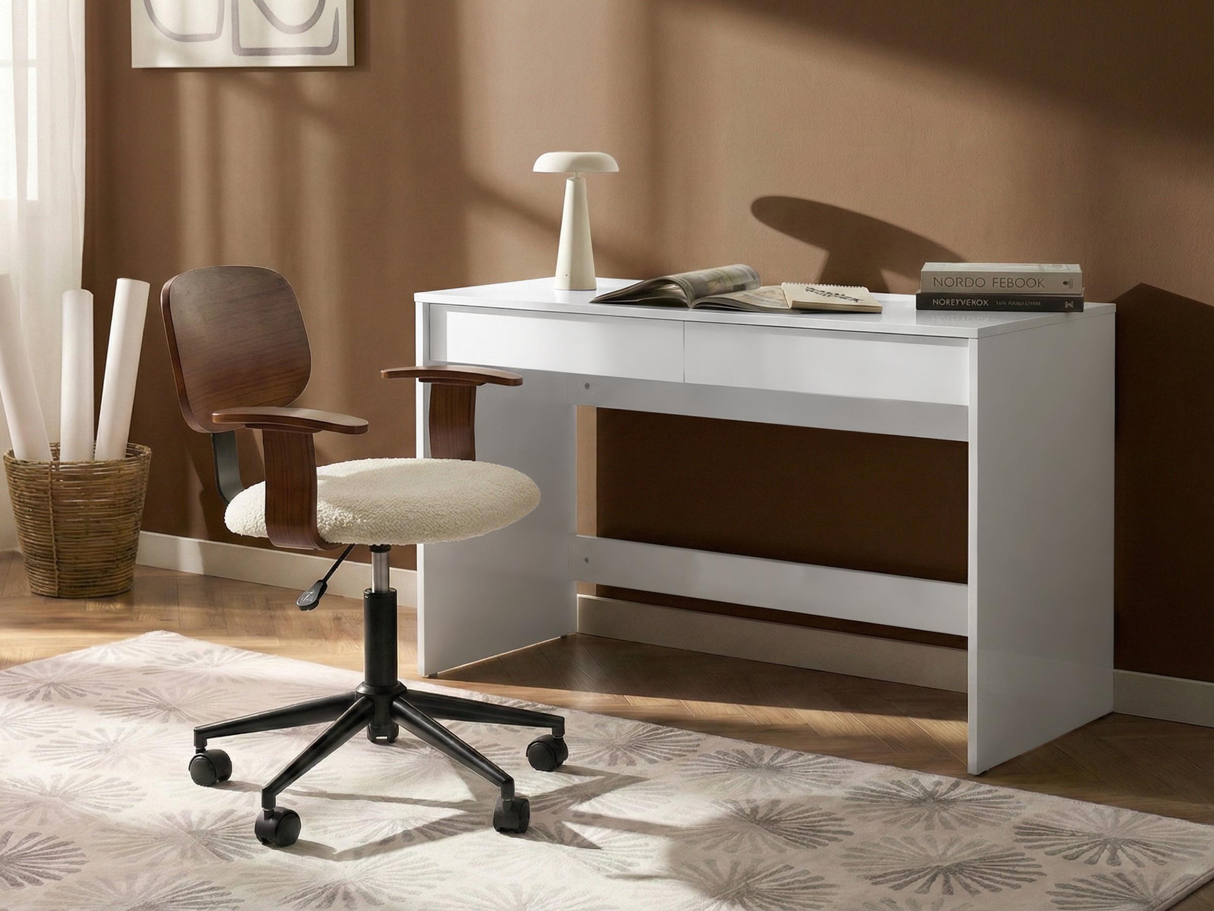 Home Office Desk RONDANE White 110 cm 50 cm