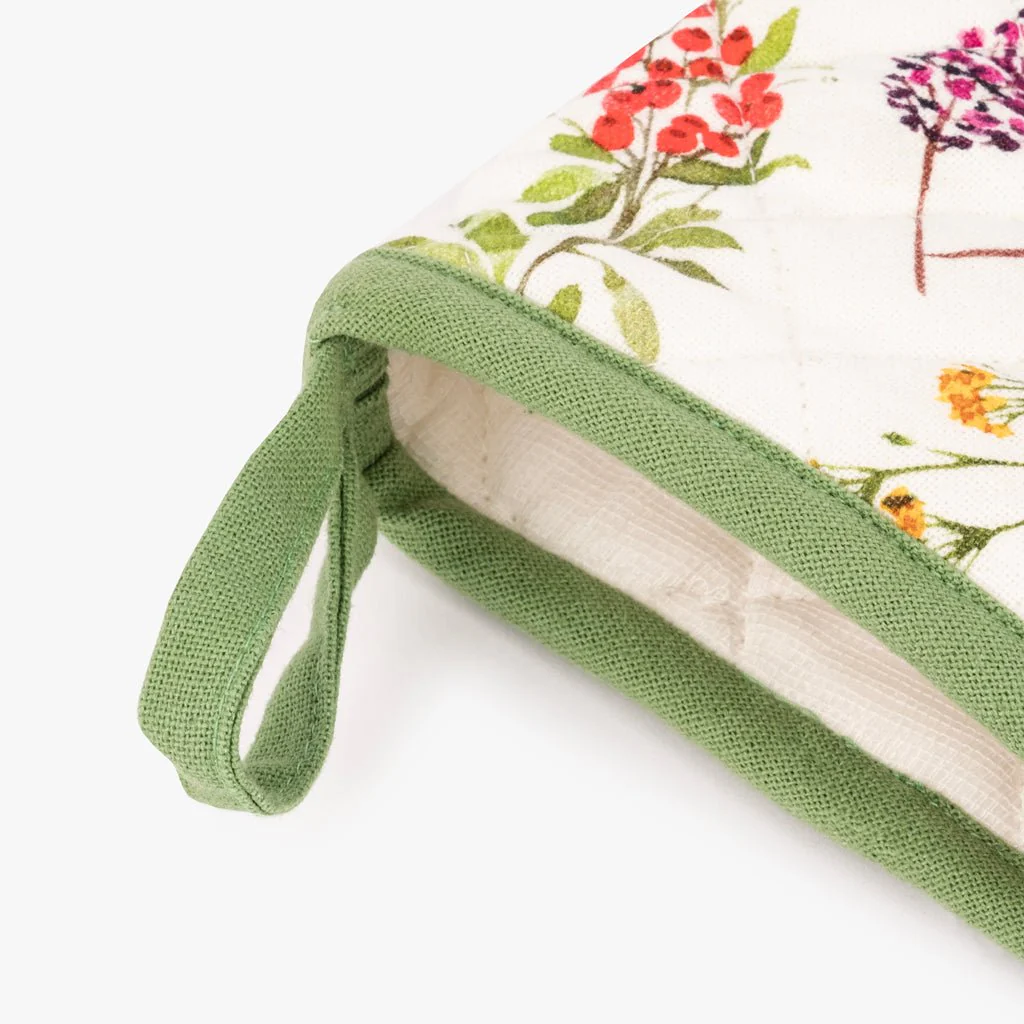 Pega Luva Algodão com Flores GARDEN MEMORIES