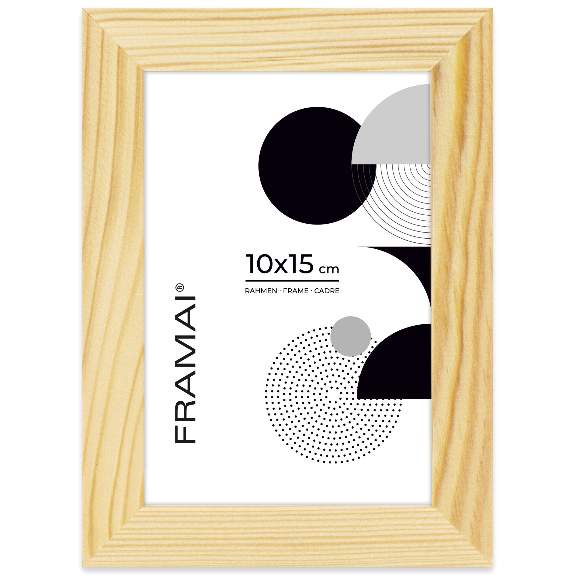 Ramka na zdjęcia 10x15 cm z drewna surowego sosnowa ramka DIY FRAMAI®