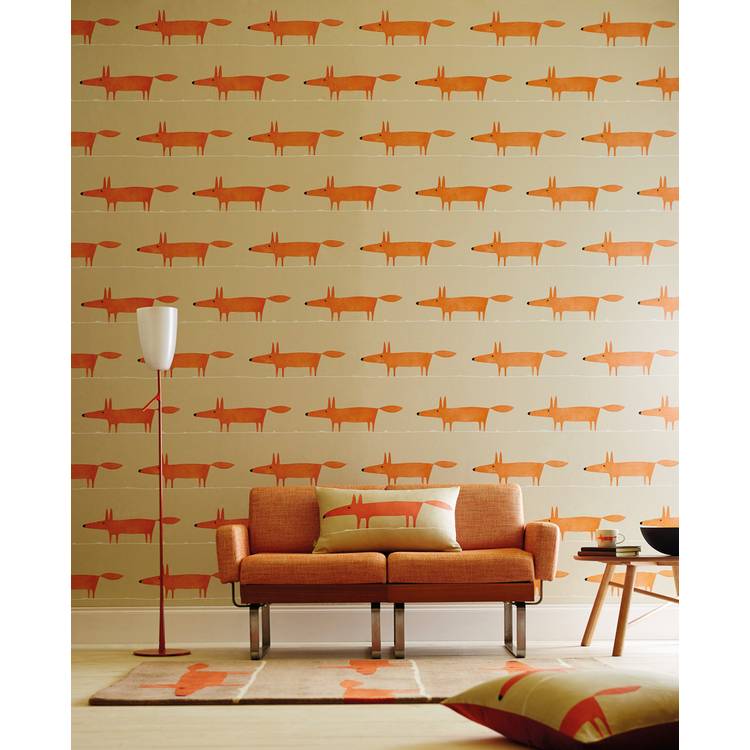 Scion Mr Fox Ginger Wallpaper