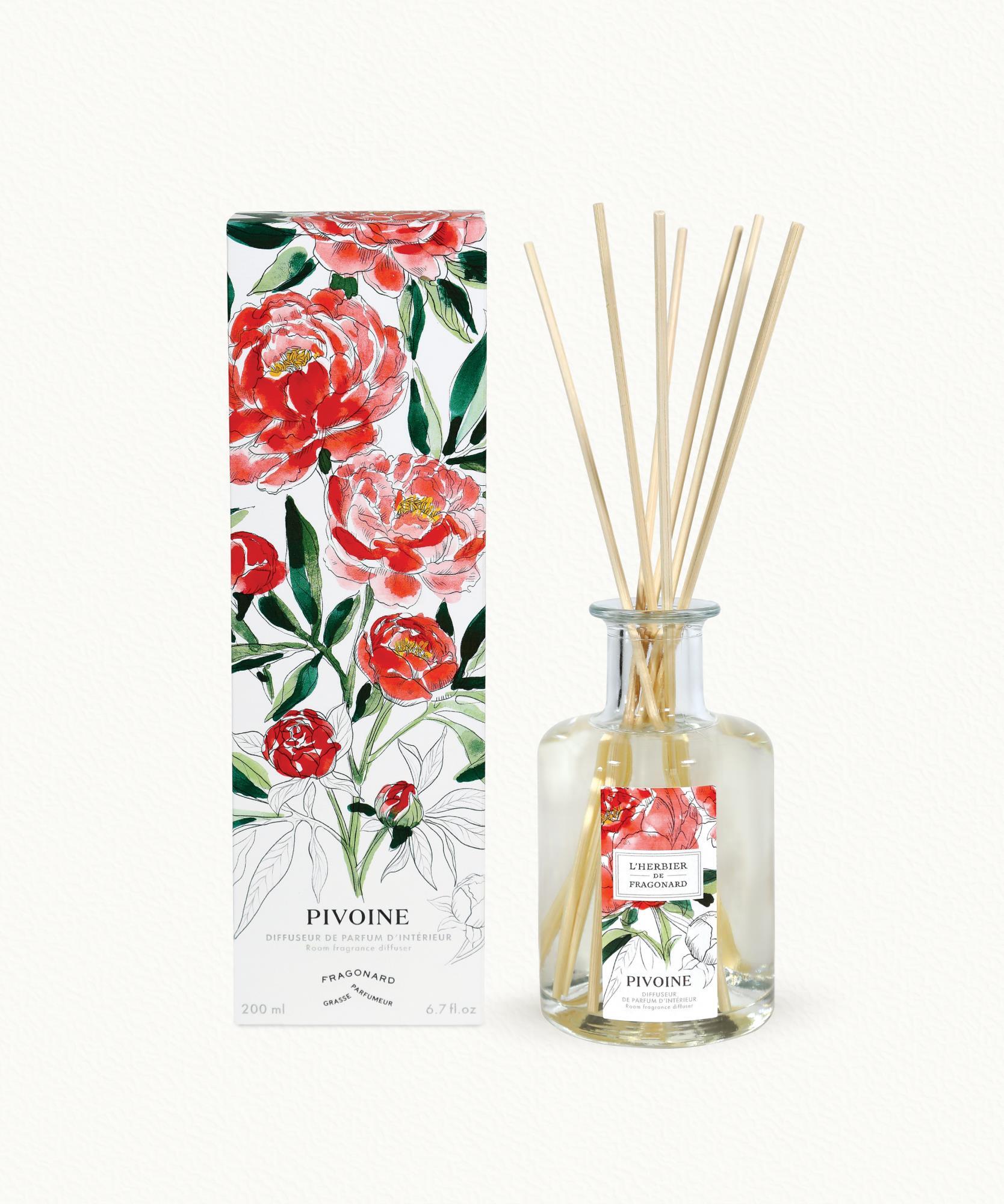Pivoine - Diffuseur   10 bâtonnets