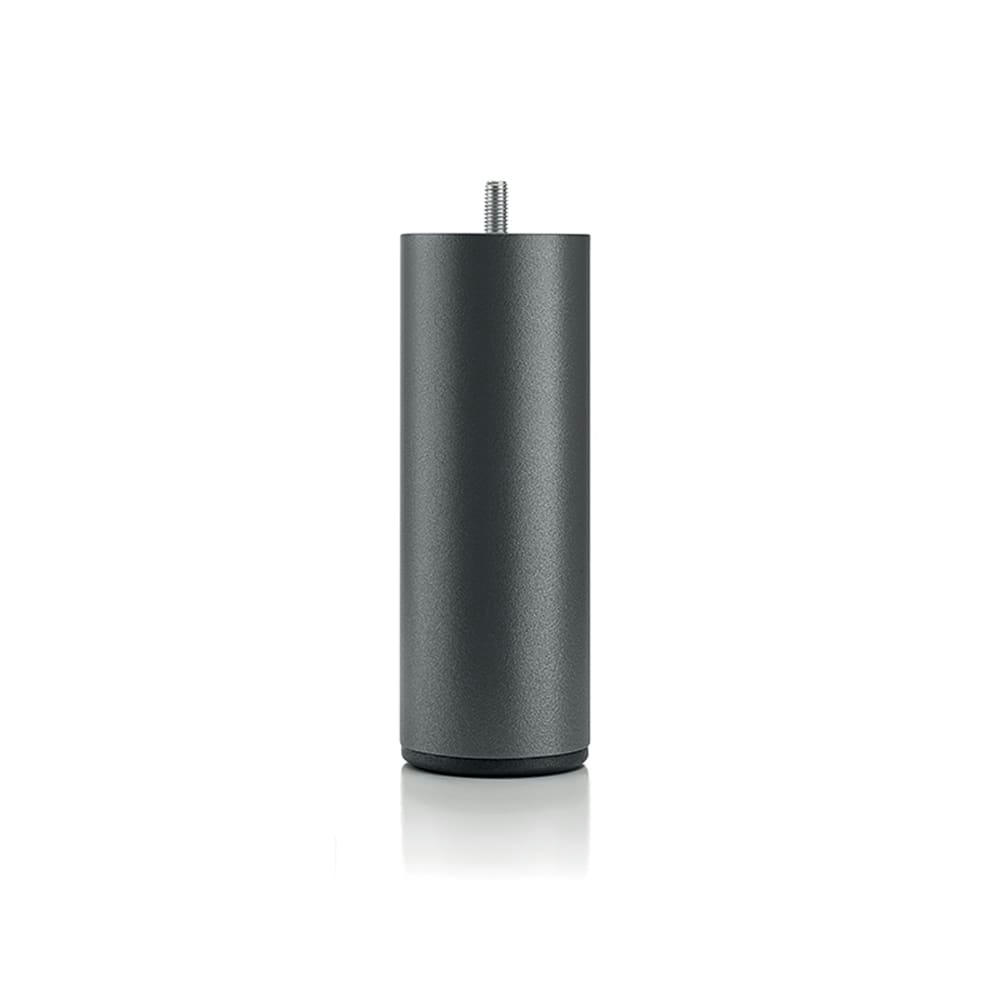 ACCESSOIRES - Pied de lit cylindrique en métal Noir Hauteur 16 (vendu à l